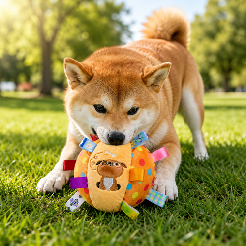 Interactive Plush Ball Toy for Dogs